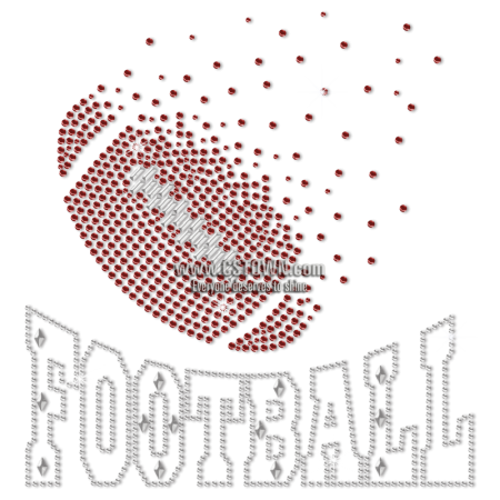 Hot Football Metal Nailhead Heat Transfer